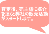 査定後、売主様に媒介を頂くと弊社の販売活動がスタートします。